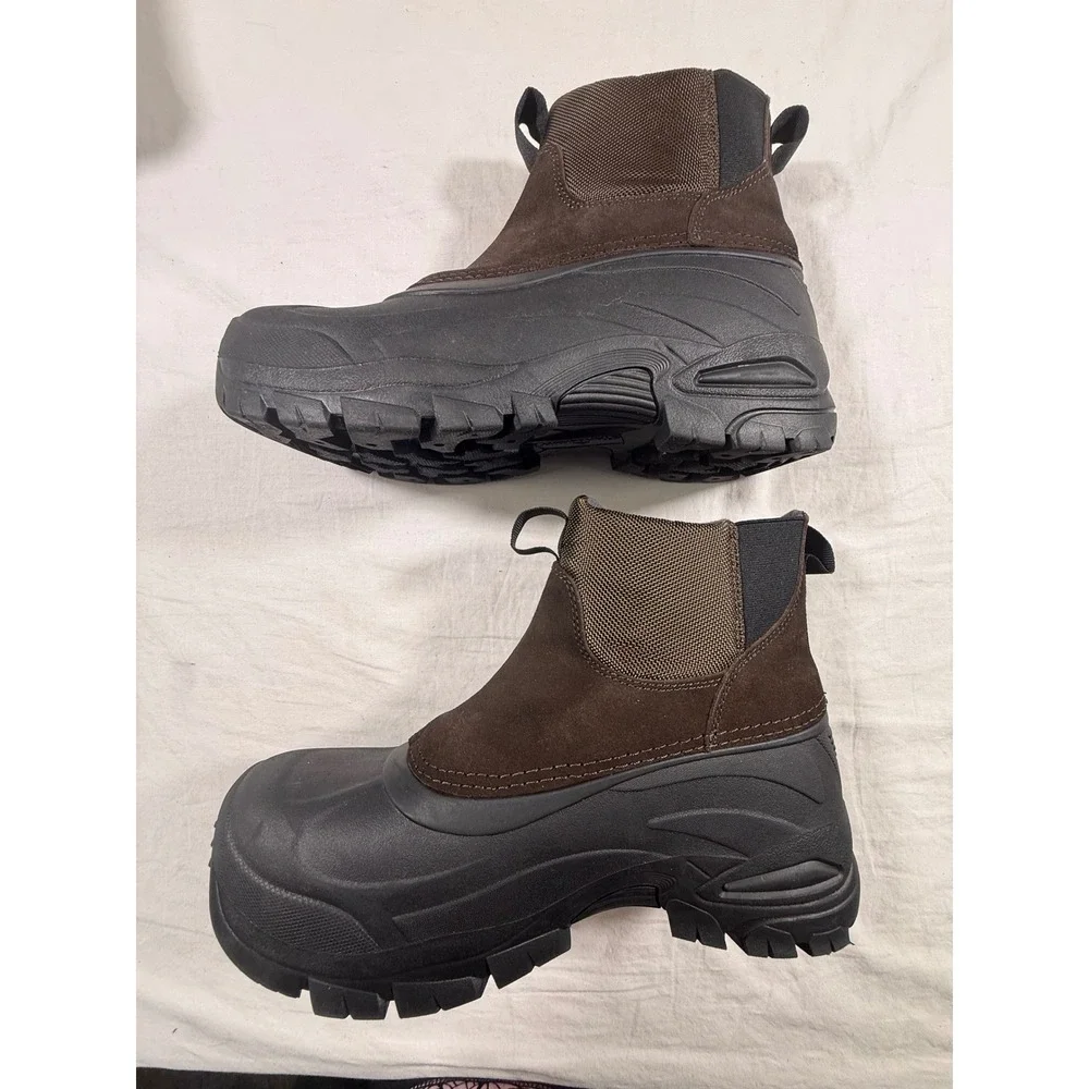 Staheekum Yukon Winter Boot Mens 9 Brown Pre-Owned Insulated Waterproof
